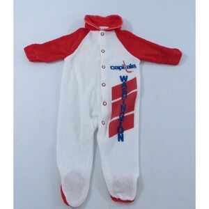 Vintage Washington Capitals Jog Togs One-Piece Size Small Birth to 14 LBS 1990's